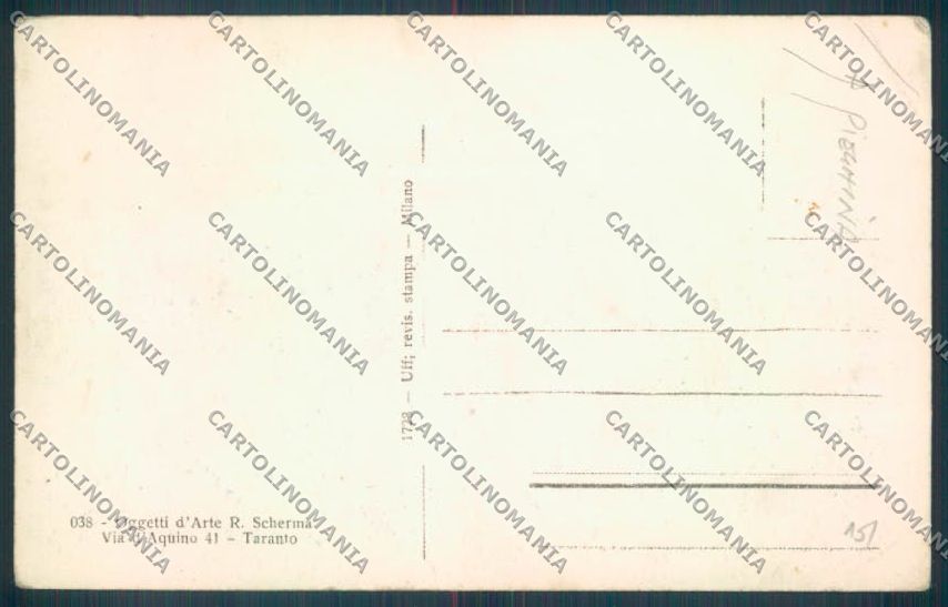 Taranto Città PIEGHINA cartolina ZB6587 – retro