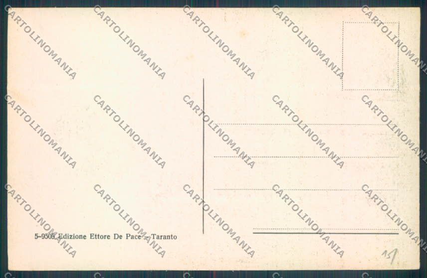 Taranto Città Nave da Guerra cartolina ZB6591 – retro