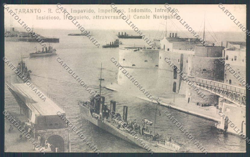 Taranto Città Navi da Guerra cartolina ZB6594 – fronte