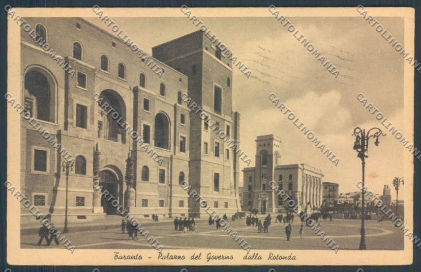 Taranto Città Palazzo del Governo cartolina ZB6596 – fronte