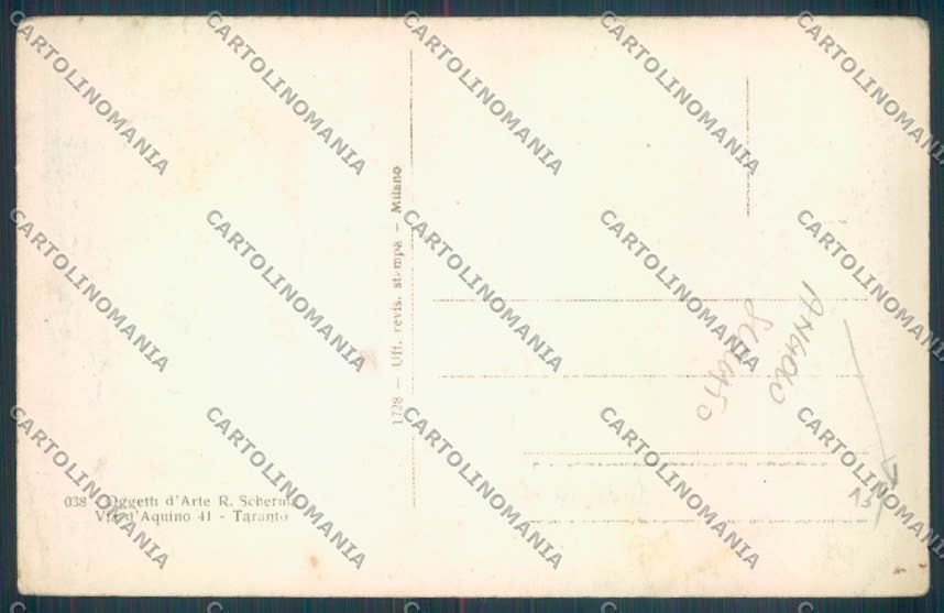 Taranto Città ANGOLO SCOLLATO cartolina ZB6599 – retro