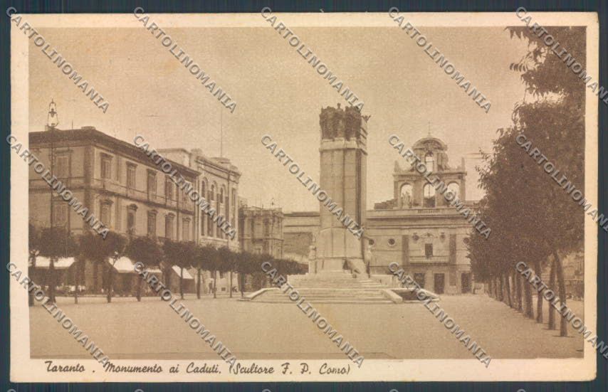 Taranto Città Monumento ai Caduti cartolina ZB6603 – fronte