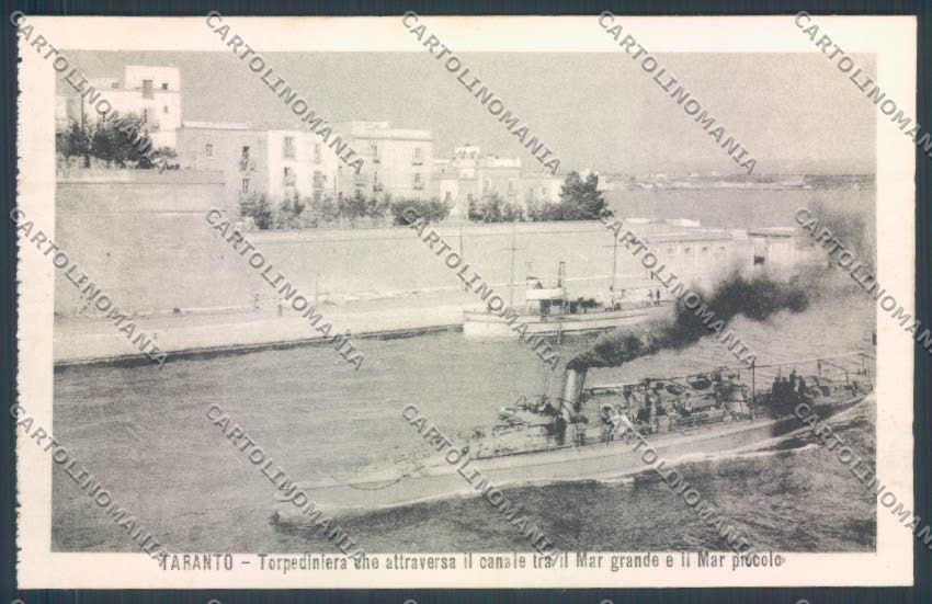 Taranto Città Torpediniera cartolina ZB6606 – fronte