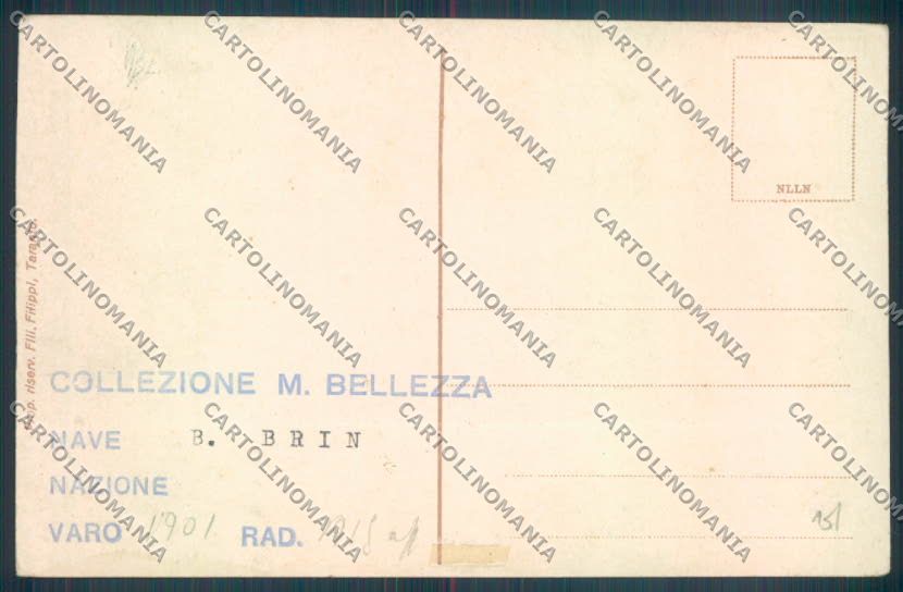 Taranto Città Nave da Guerra cartolina ZB6610 – retro
