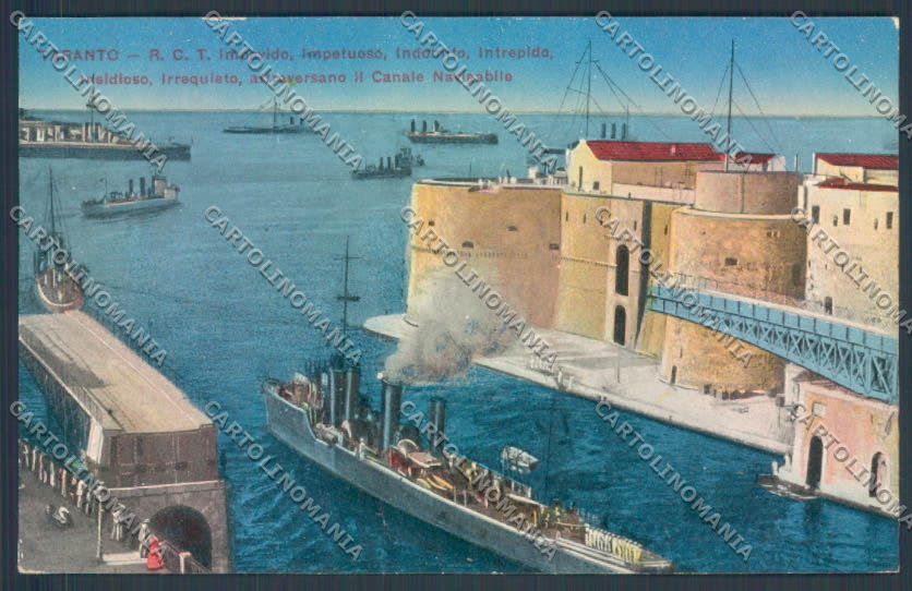 Taranto Città Navi da Guerra cartolina ZB6612 – fronte