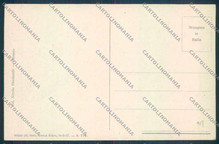 Taranto Città Navi da Guerra cartolina ZB6612 – retro