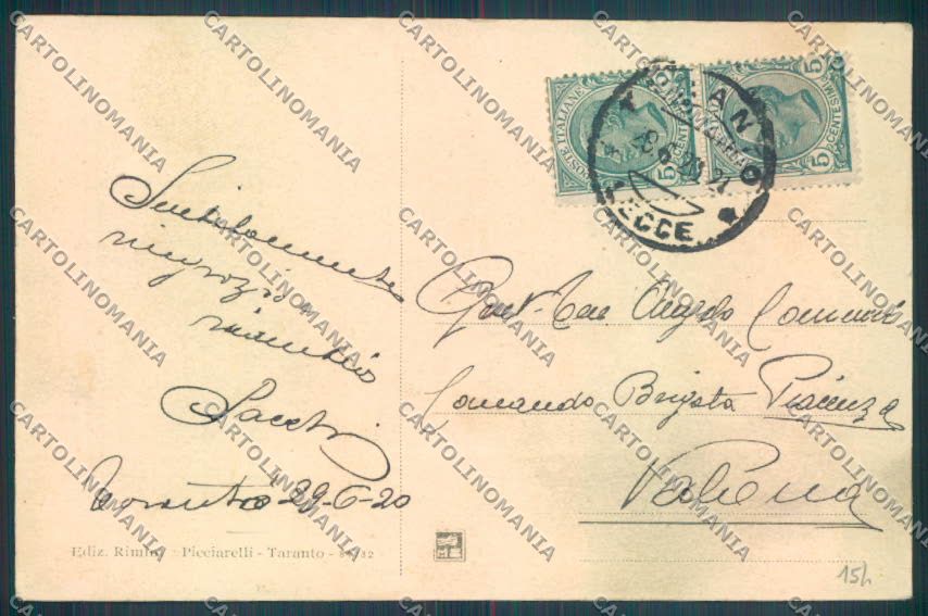 Taranto Città cartolina ZB6614 – retro