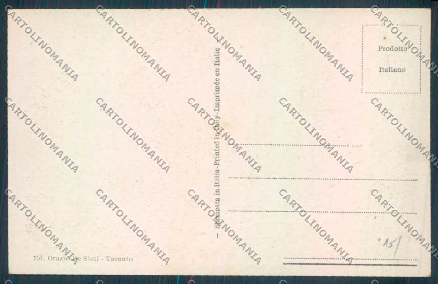Taranto Città Palazzo Poste e Telegrafi cartolina ZB6632 – retro
