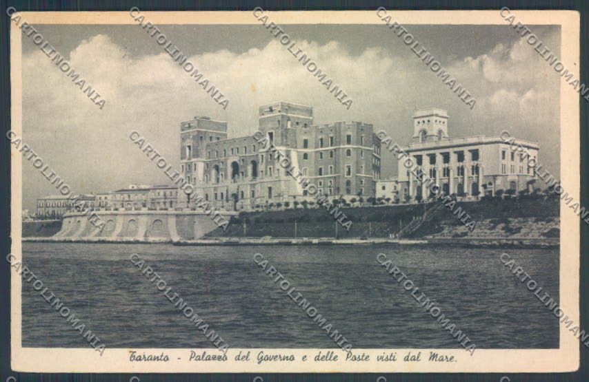Taranto Città Palazzo Governo e Poste cartolina ZB6633 – fronte