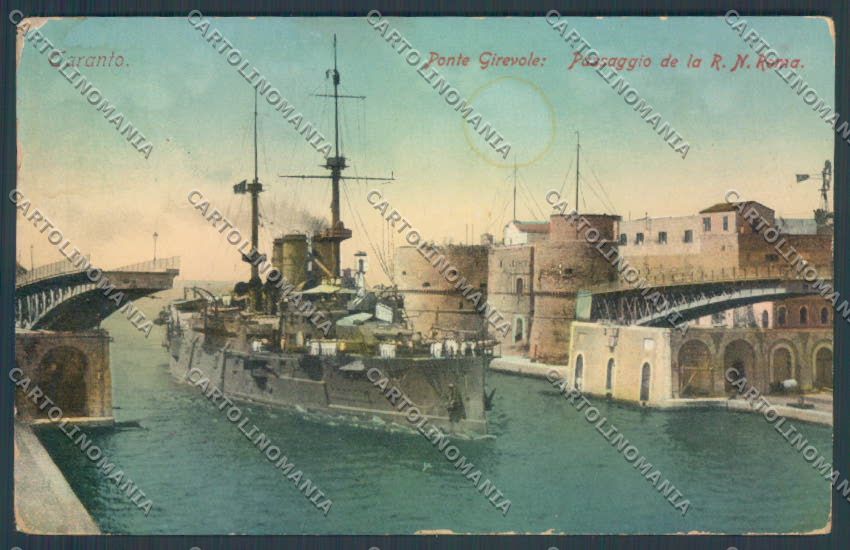 Taranto Città Nave da Guerra MACCHIA cartolina ZB6641 – fronte