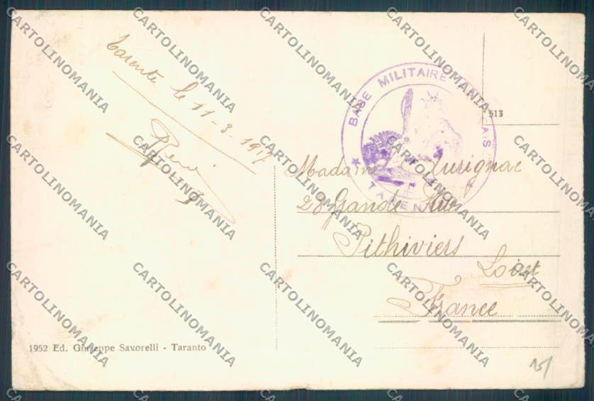 Taranto Città PIEGA cartolina ZB6643 – retro