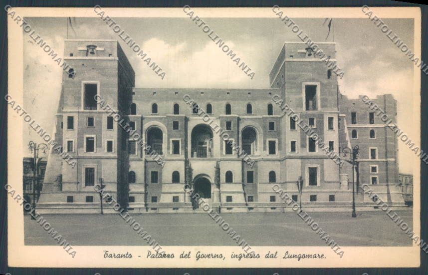 Taranto Città Palazzo del Governo cartolina ZB6662 – fronte