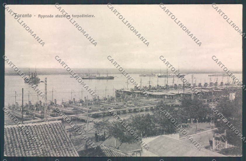 Taranto Città Stazione Torpediniere cartolina ZB6667 – fronte