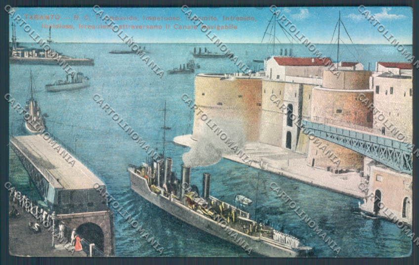 Taranto Città Navi da Guerra cartolina ZB6680 – fronte