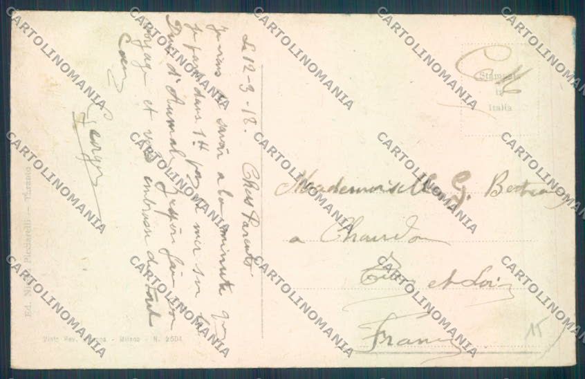 Taranto Città Nave da Guerra cartolina ZB6682 – retro