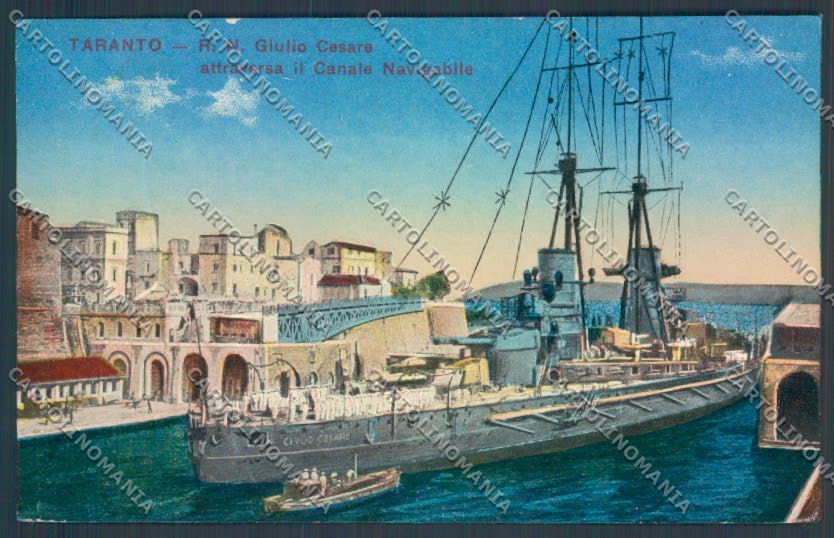 Taranto Città Nave da Guerra cartolina ZB6683 – fronte