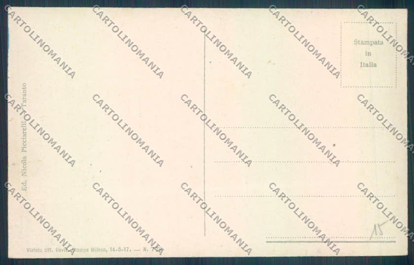 Taranto Città Nave da Guerra SCOLLATA cartolina ZB6686 – retro