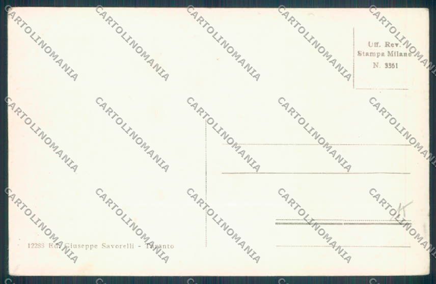 Taranto Città Palazzo degli Uffici cartolina ZB6688 – retro