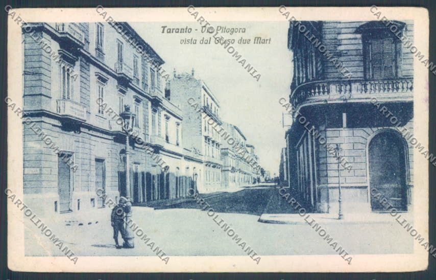 Taranto Città PIEGA cartolina ZB6696 – fronte