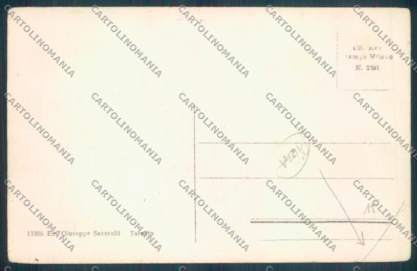 Taranto Città PIEGA cartolina ZB6696 – retro