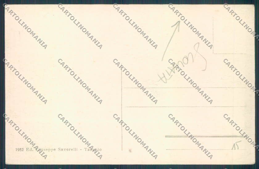 Taranto Città SCOLLATA cartolina ZB6703 – retro