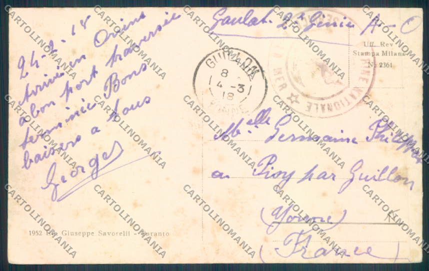 Taranto Città cartolina ZB6704 – retro