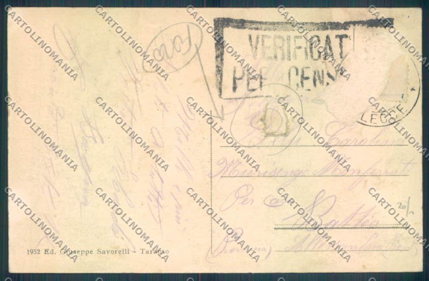Taranto Città FORO cartolina ZB6720 – retro