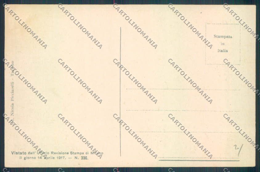 Taranto Città Militari cartolina ZB6740 – retro