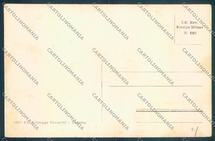 Taranto Città Palazzo degli Uffici cartolina ZB6744 – retro