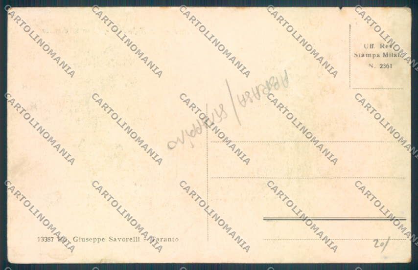 Taranto Città ABRASA STRAPPINO cartolina ZB6774 – retro