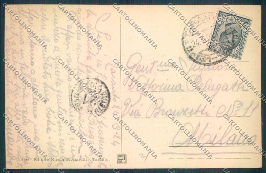 Taranto Città cartolina ZB6785 – retro