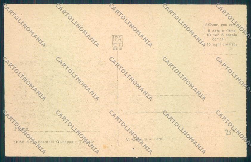 Taranto Cimino Accampamento Inglese cartolina ZB6795 – retro