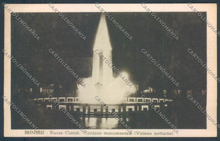 Brindisi Città Fontana Monumentale cartolina ZB6819 – fronte