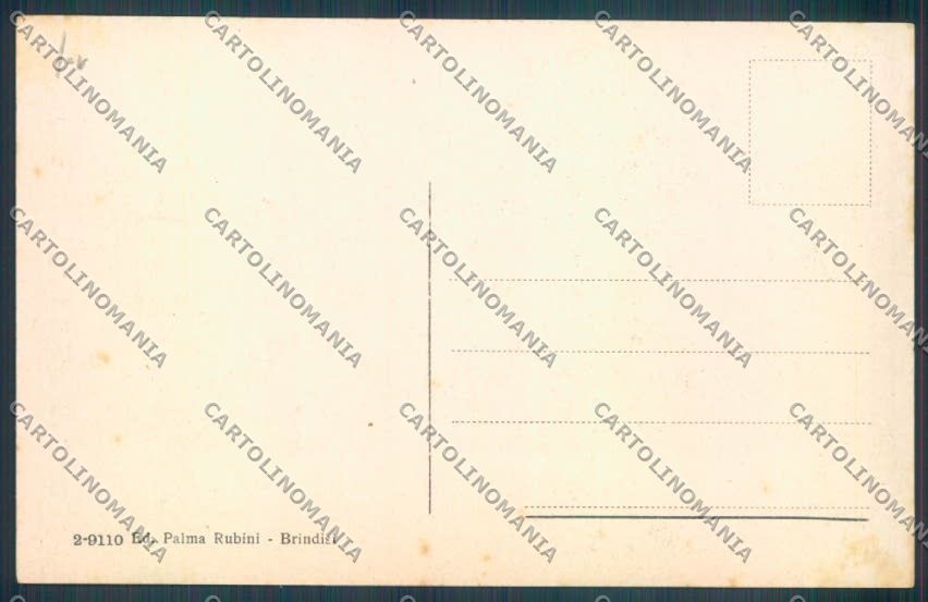 Brindisi Città Colonne di Ercole cartolina ZB6821 – retro