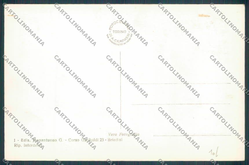 Brindisi Città Foto cartolina ZB6829 – retro