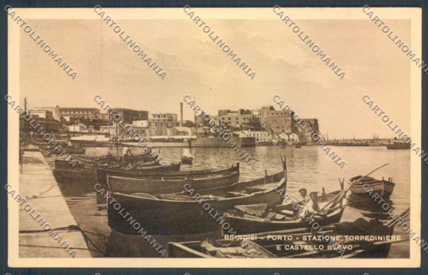 Brindisi Città Stazione Torpediniere cartolina ZB6832 – fronte