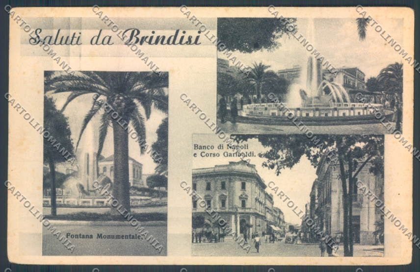 Brindisi Città Saluti da cartolina ZB6854 – fronte