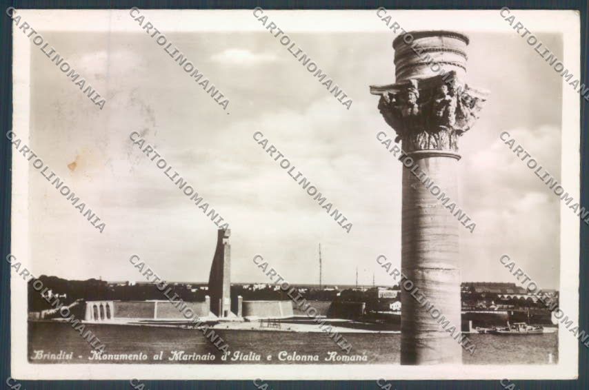 Brindisi Città Monumento al Marinaio d'Italia Foto cartolina ZB6868 – fronte