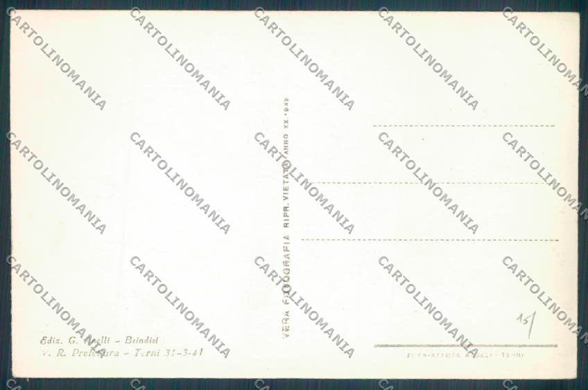 Brindisi Città Foto cartolina ZB6870 – retro