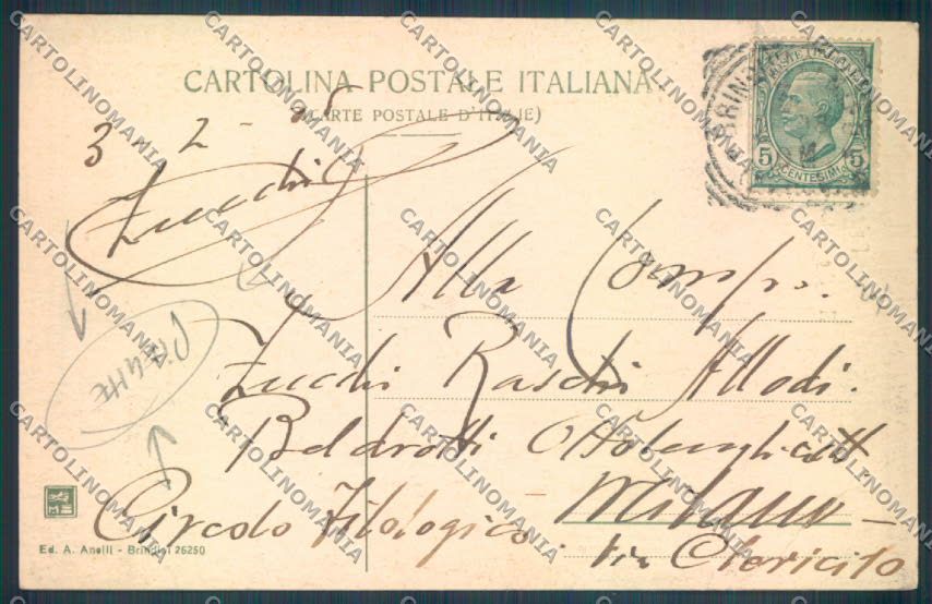 Brindisi Città Colonne Romane PIEGHE cartolina ZB6883 – retro