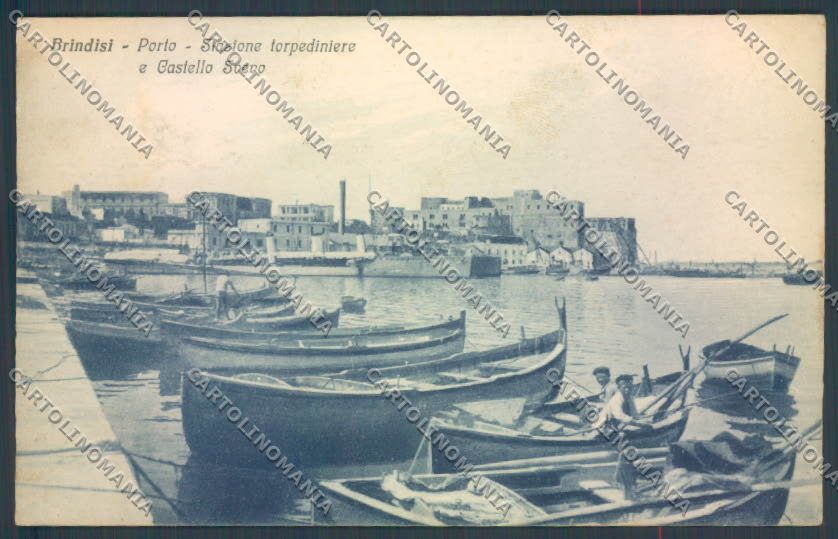 Brindisi Città Stazione Torpediniere cartolina ZB6891 – fronte