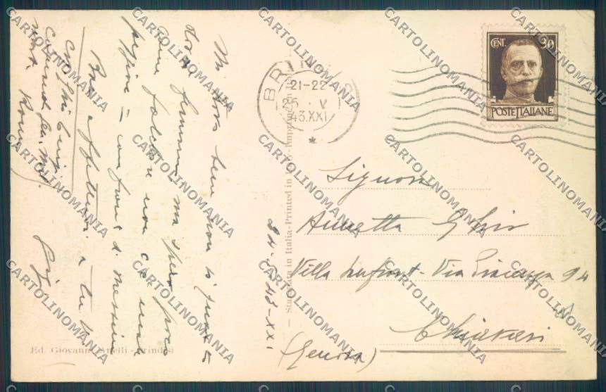 Brindisi Città Banco di Napoli cartolina ZB6894 – retro