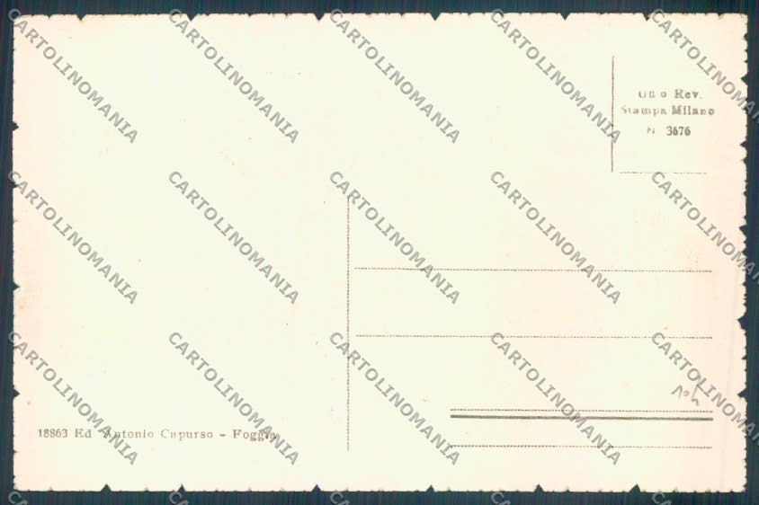 Foggia Città Giuseppe Rosati cartolina ZB6901 – retro
