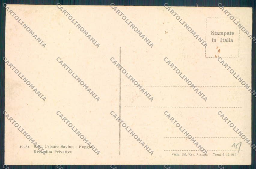 Foggia Città cartolina ZB6912 – retro
