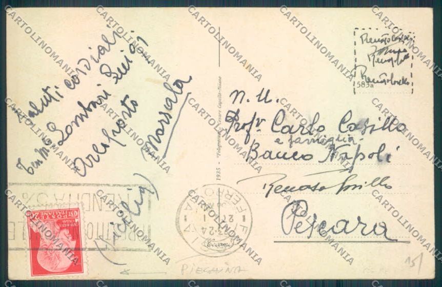 Foggia Città PIEGHINA cartolina ZB6915 – retro