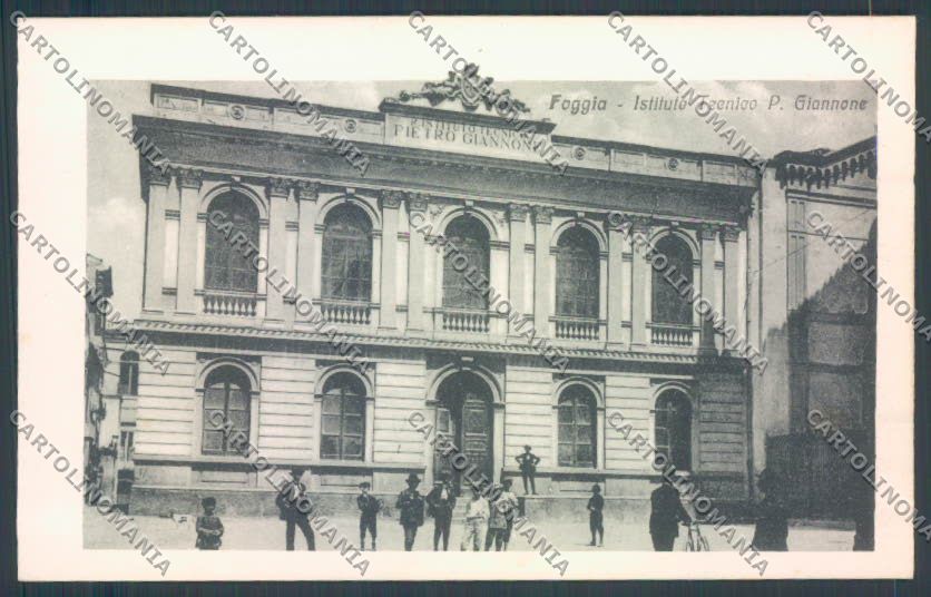 Foggia Città Istituto Tecnico Pietro Giannone cartolina ZB6919 – fronte