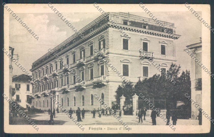 Foggia Città Banca d'Italia cartolina ZB6939 – fronte