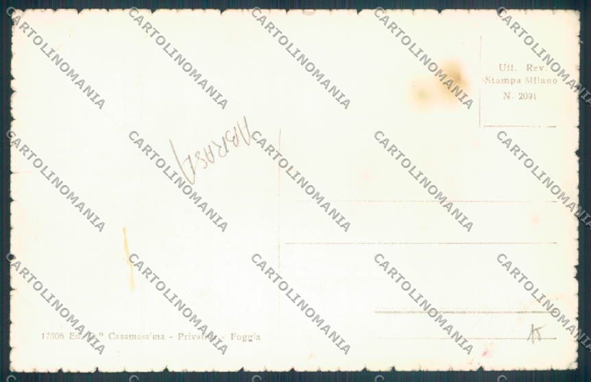 Foggia Città ABRASA cartolina ZB6941 – retro