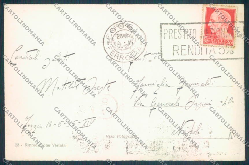 Foggia Città Foto cartolina ZB6943 – retro