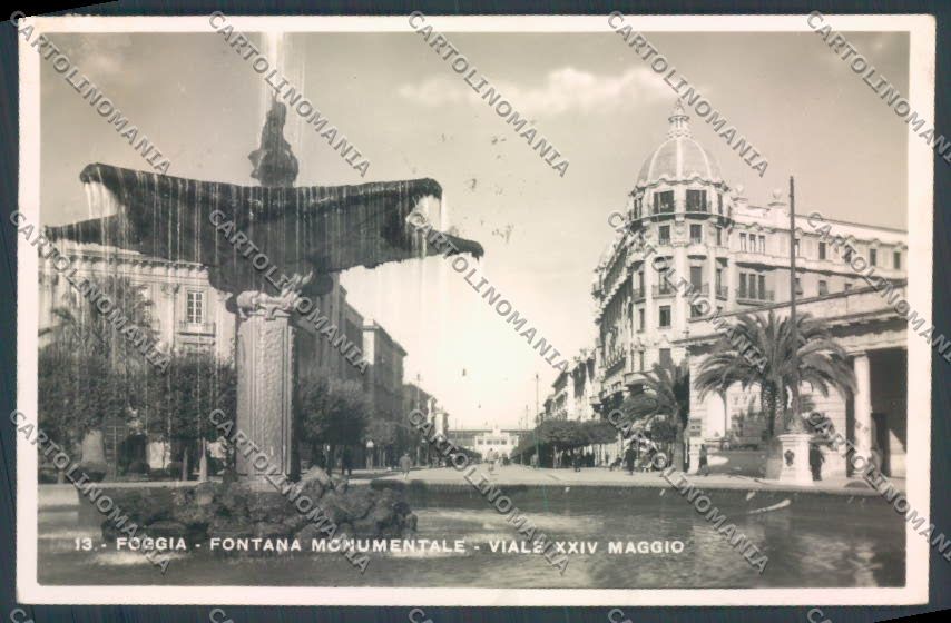 Foggia Città Fontana Monumentale Foto cartolina ZB6944 – fronte